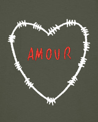 T-shirt Oversize Brodé "Amour"