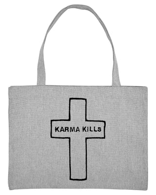 Shopping Bag Brodé "Karma Kills"