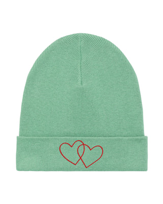 Beanie Classic Brodé "Double Heart"