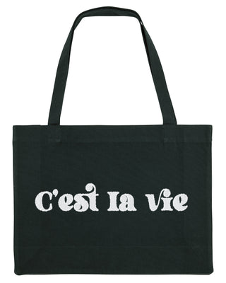 Shopping Bag Brodé "C'est La Vie"