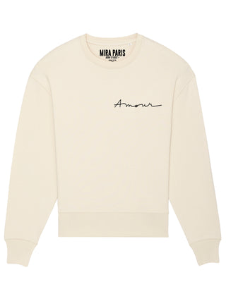 Sweatshirt Oversize Brodé "Amour"