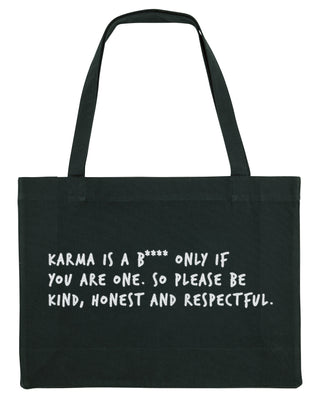 Shopping Bag Brodé "Karma is a B****"