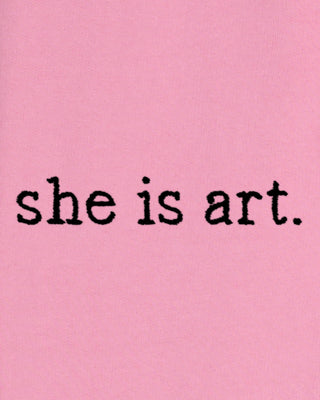 Jogging Brodé "She is Art"