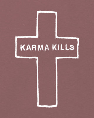 Sweatshirt Oversize Brodé "Karma Kills"