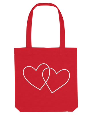 Tote Bag Brodé "Double Heart"