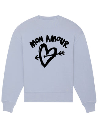 Sweatshirt Oversize Brodé "Mon Amour"