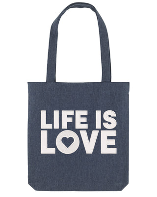 Tote Bag Brodé "Life Is Love"