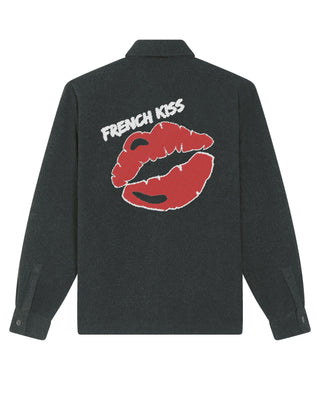 Chemise Oversize Brodée "French Kiss"