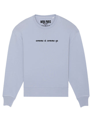 Sweatshirt Oversize Brodé "Comme Çi Comme Ça"