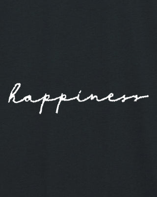 T-shirt Oversize Brodé "Happiness"