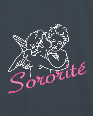 T-shirt Oversize Brodé "Sororité"