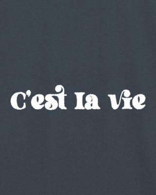 T-shirt Oversize Brodé "C'est La Vie"