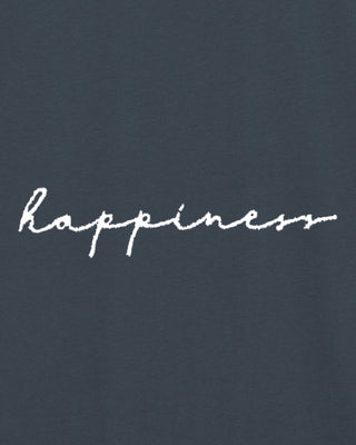 T-shirt Oversize Brodé "Happiness"