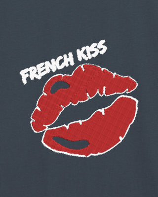 T-shirt Oversize Brodé "French Kiss"