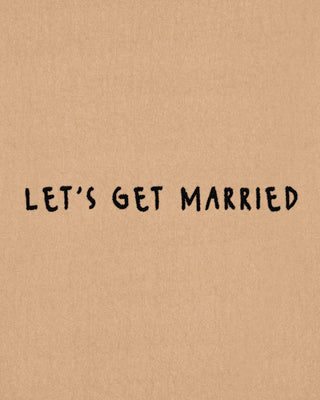 T-shirt Classic Brodé "Let's Get Married"