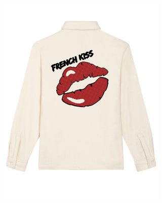 Chemise Oversize Brodée "French Kiss"