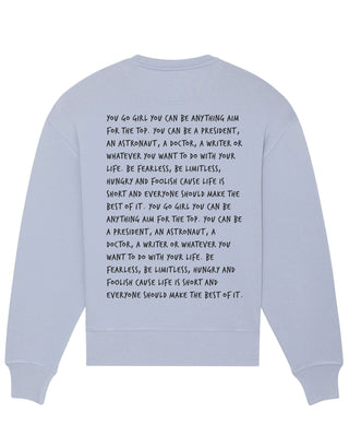 Sweatshirt Oversize Brodé "You Go Girl"