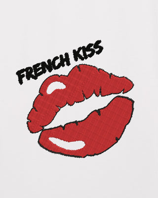 T-shirt Oversize Brodé "French Kiss"