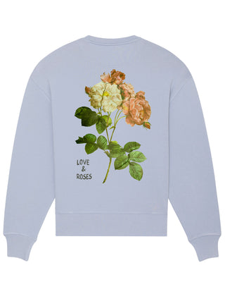 Sweatshirt Oversize "Love & Roses"