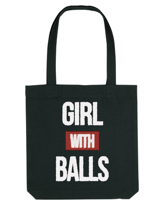 Tote Bag Brodé "Girl With Balls"