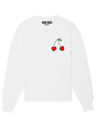 Sweatshirt Classic Brodé "Cerises"