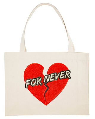 Shopping Bag Brodé "For Never"