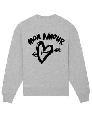 Sweatshirt Oversize Brodé "Mon Amour"