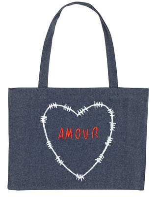 Shopping Bag Brodé "Amour"