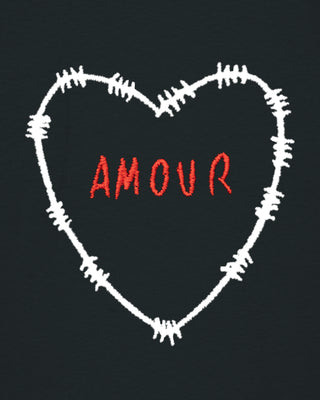 T-shirt Oversize Brodé "Amour"