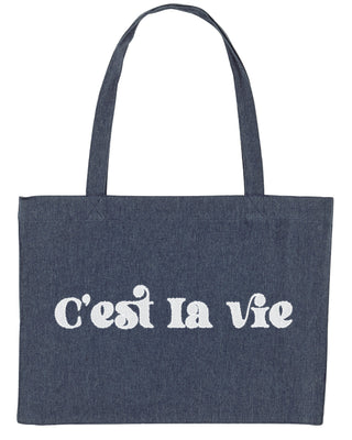 Shopping Bag Brodé "C'est La Vie"