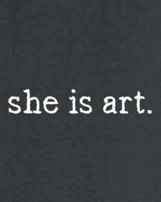 Jogging Vintage Brodé "She is Art"