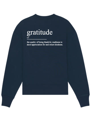 Sweatshirt Oversize Brodé "Gratitude"