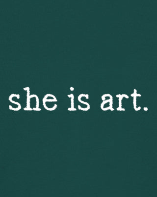 Polo Brodé "She is Art"