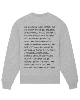 Sweatshirt Oversize Brodé "You Go Girl"