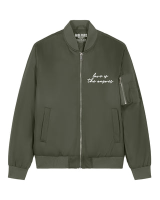 Veste Bomber Brodée "Love Is The Answer"