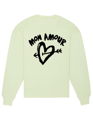 Sweatshirt Oversize Brodé "Mon Amour"