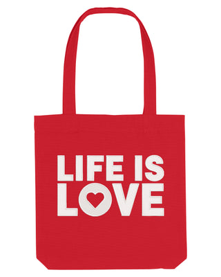 Tote Bag Brodé "Life Is Love"