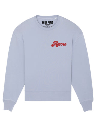 Sweatshirt Oversize Brodé "Amore"