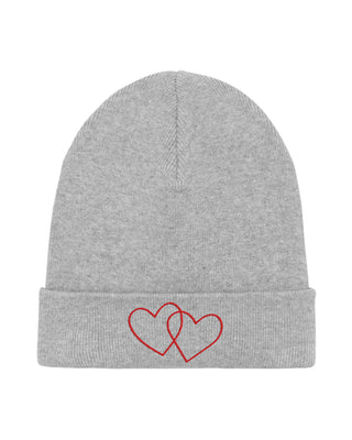 Beanie Classic Brodé "Double Heart"