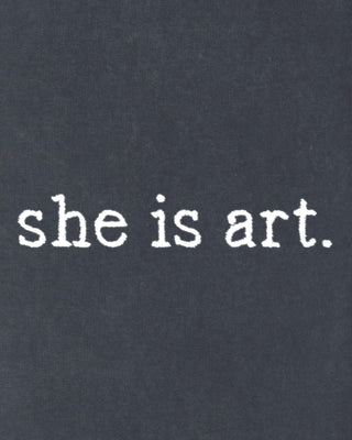 Jogging Vintage Brodé "She is Art"