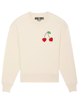 Sweatshirt Classic Brodé "Cerises"