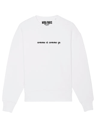 Sweatshirt Oversize Brodé "Comme Çi Comme Ça"