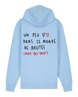 Hoodie à Zip Brodé "Brute"