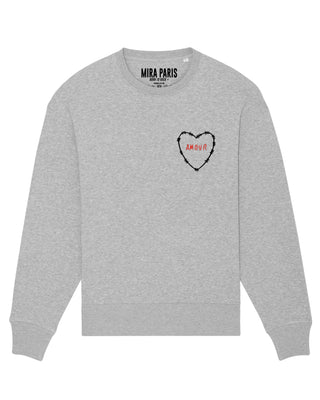 Sweatshirt Classic Brodé "Amour"