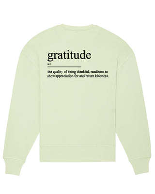 Sweatshirt Oversize Brodé "Gratitude"