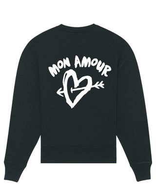 Sweatshirt Oversize Brodé "Mon Amour"