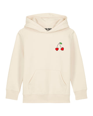 Hoodie Kids Brodé "Cerises"