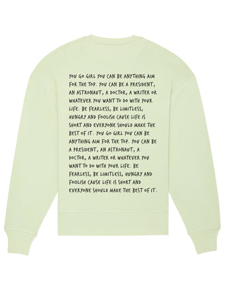 Sweatshirt Oversize Brodé "You Go Girl"