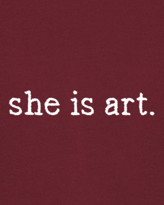 Polo Brodé "She is Art"