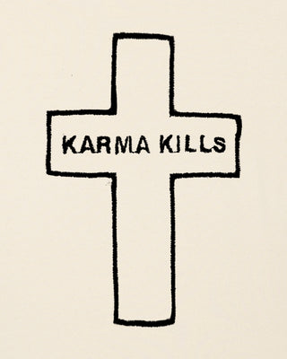 Sweatshirt Oversize Brodé "Karma Kills"